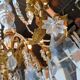 19th Bronze and Crystal Chandelier