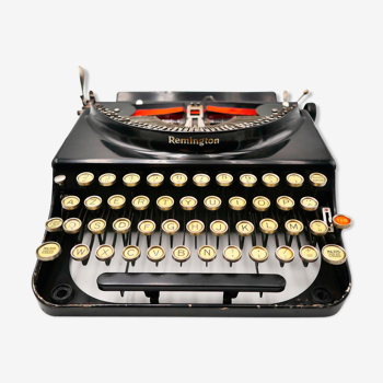 Machine à écrire Remington Portable 3 usa 1930 révisée ruban neuf