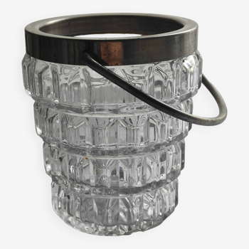 Vintage glass ice bucket