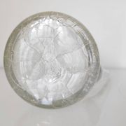 Artisanal cracked glass pitcher 24.5 cm
