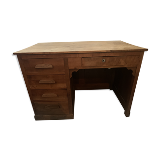 Bureau vintage chêne massif