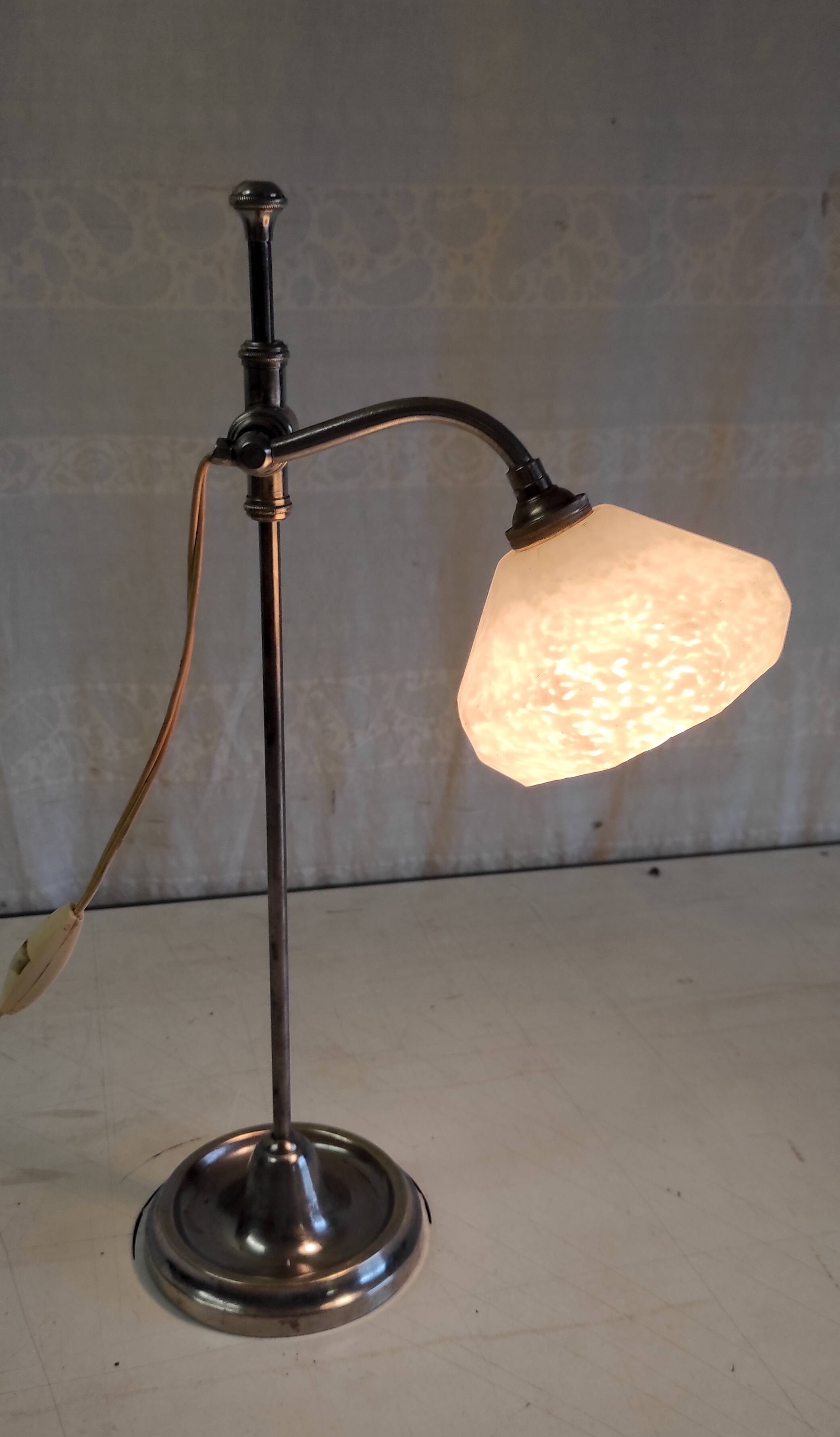 Art-deco adjustable table lamp - 1930s/40s