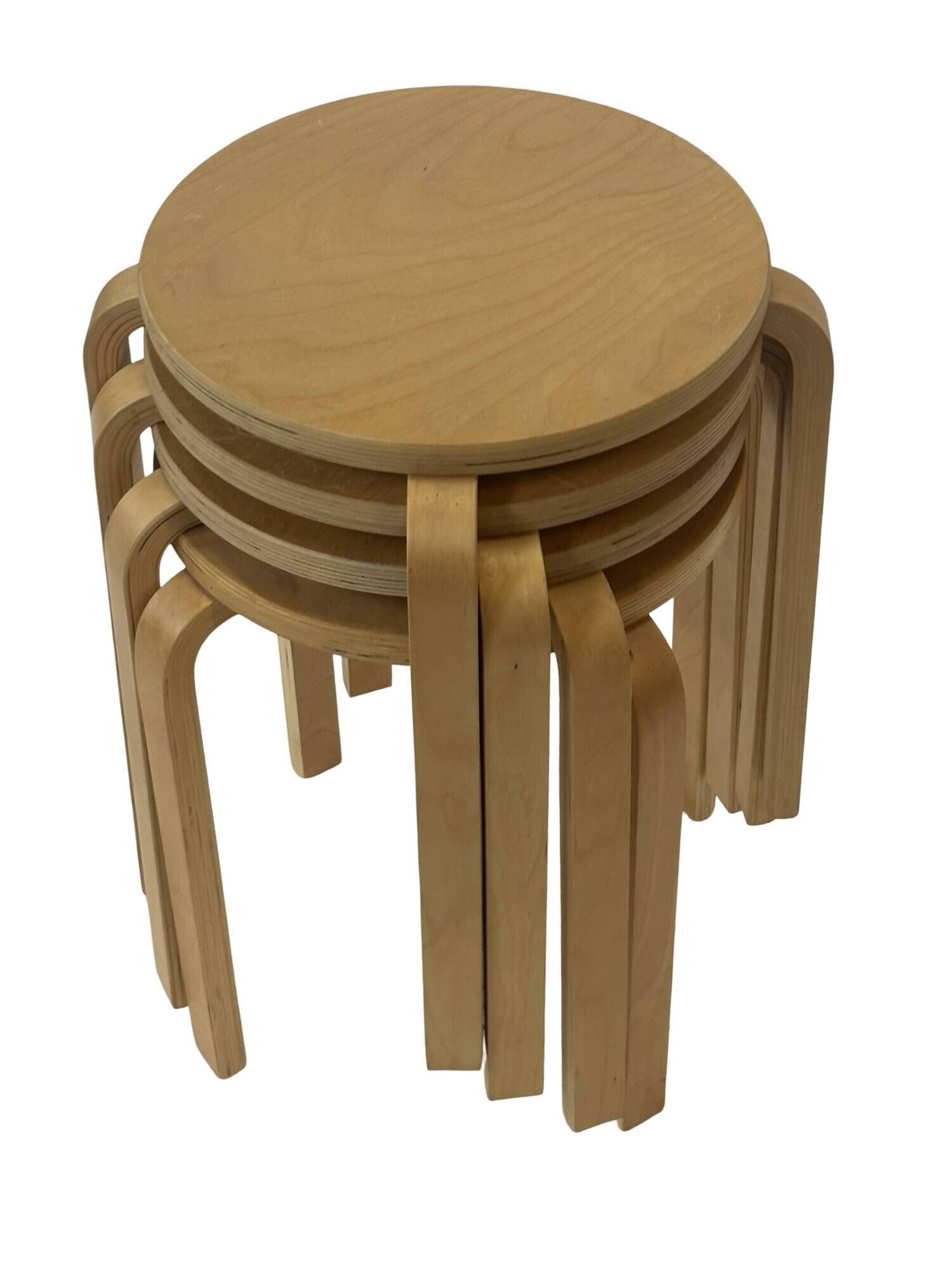 Set of 4 Ikea Frosta stools- vintage stools in Aalto for Artek style