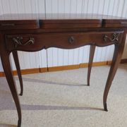 Secretary with mechanism - 4 secret drawers - lock - marquetry chessboard - 1950