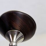 Scandinavian candle holder diabolo shape 1970