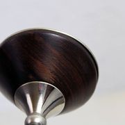 Bougeoir scandinave forme diabolo 1970
