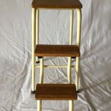 Vintage retractable stepladder stool