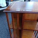 Old vintage English revolving bookcase