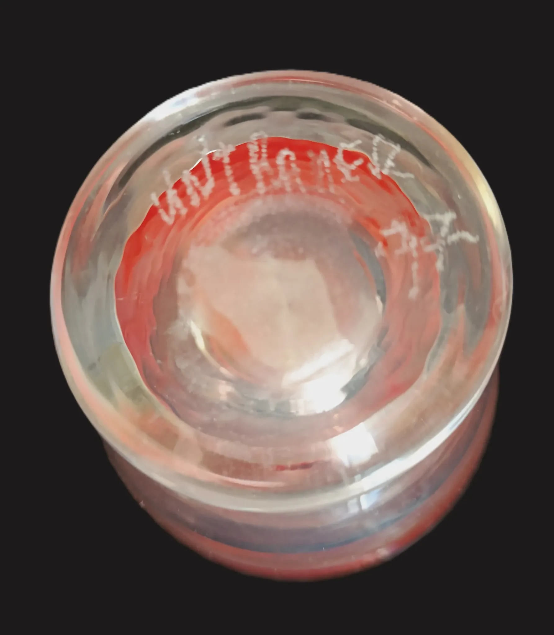 Vase en verre épais, verrerie Ingrid Glashütte (Euskirchen, Allemagne)