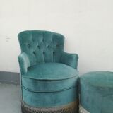 Toad chair and foot rest