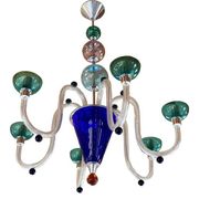 Lustre en verre de Murano multicolore vintage des années 1980