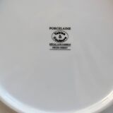 6 vintage porcelain dessert plates – Tables & Couleurs Cherry model