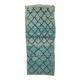 Moroccan rug Marmoucha green - 259 x 103 cm