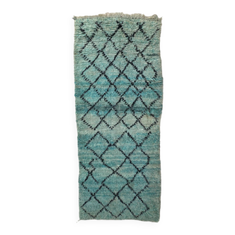 Moroccan rug Marmoucha green - 259 x 103 cm