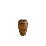 Glazed terracotta vase