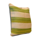 Coussin crème vert