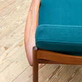 Mid Century Modern Teak armchair or easy chair by Grete Jalk for France & Son, Danish Design, 1950er