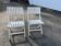 Pair of vintage wooden folding chairs – 1960s/70s
