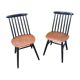 Paire chaises fanett par Ilmari Tapiovaara années 60