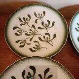 Set de 4 assiettes Badonviller décor Gui