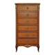 Louis XV style chest of drawers in noble wood marquetry – Marble top –