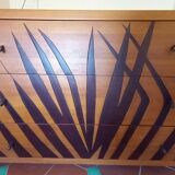 1920 type teak chest of drawers