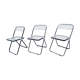 Suite de 3 chaises Plia Giancarlo Piretti pour Castelli