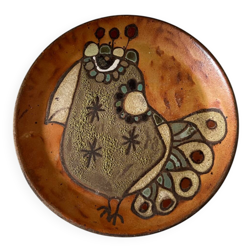 Figurine Fillette En Terre Cuite / Céramique - Déco De Jardin Ou Terrasse - Occasion