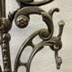 Antique cast iron hall stand, Victorian coat rack with marble base, ornate hall tree, 19th century
