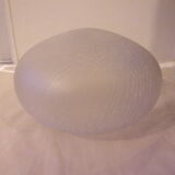 Art Deco oval glass globe pendant light