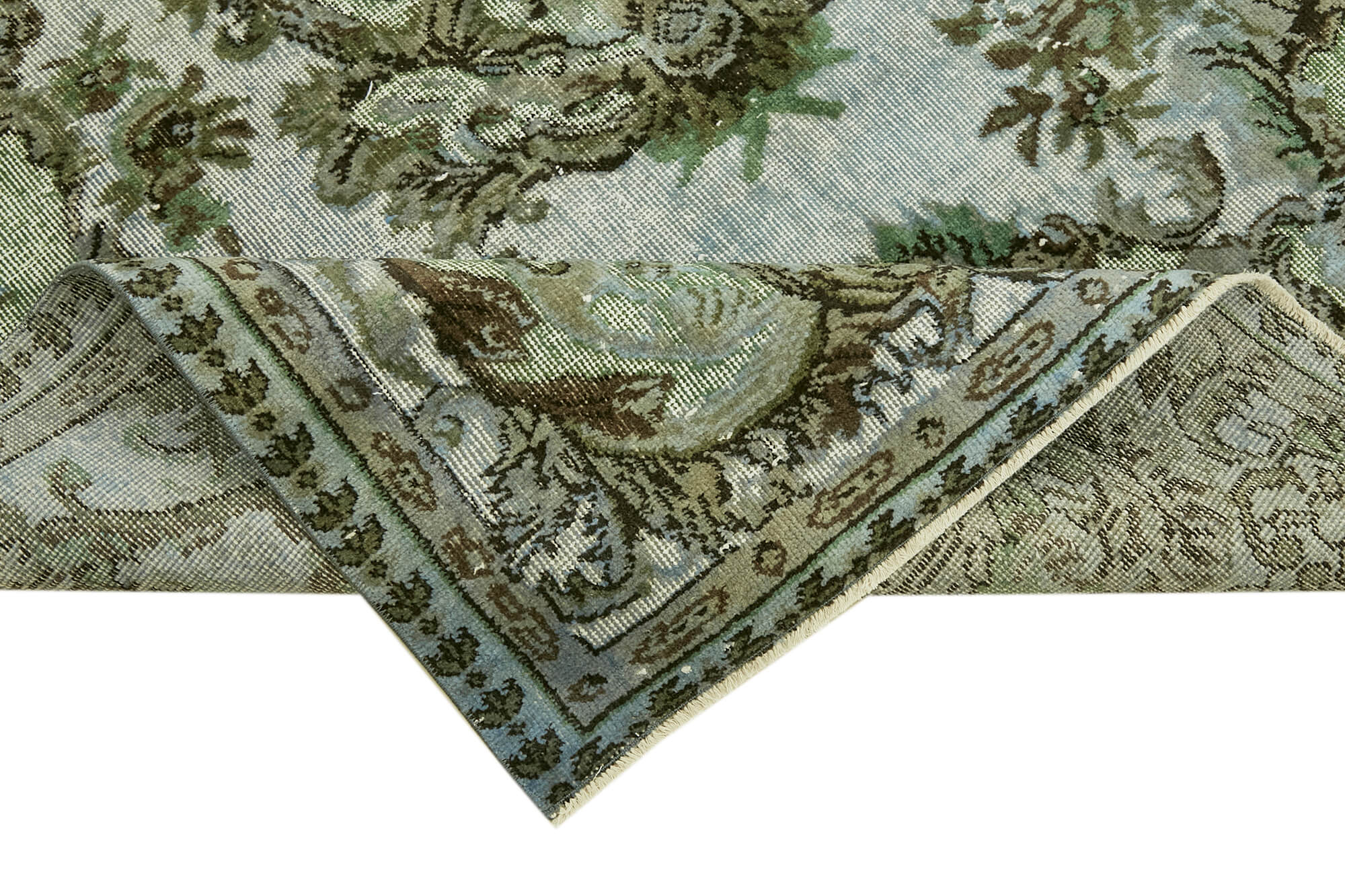 Hand-Knotted Vintage Turkish 1980s