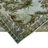 Hand-Knotted Vintage Turkish 1980s