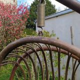 Fauteuil suspendu en rotin et bambou