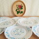 Set of 8 dessert plates Arcopal model Véronica vintage