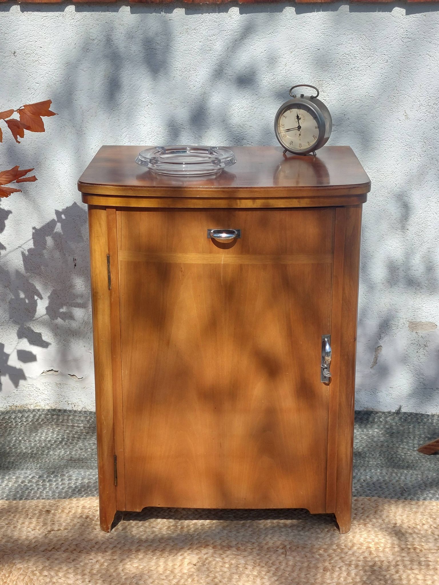 small wooden piece of furniture, vintage