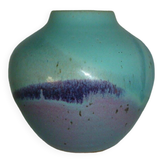 china enameled stoneware vase