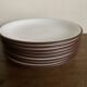 Set of 8 Scandinavian KMK enamelled earthenware dessert plates 1965