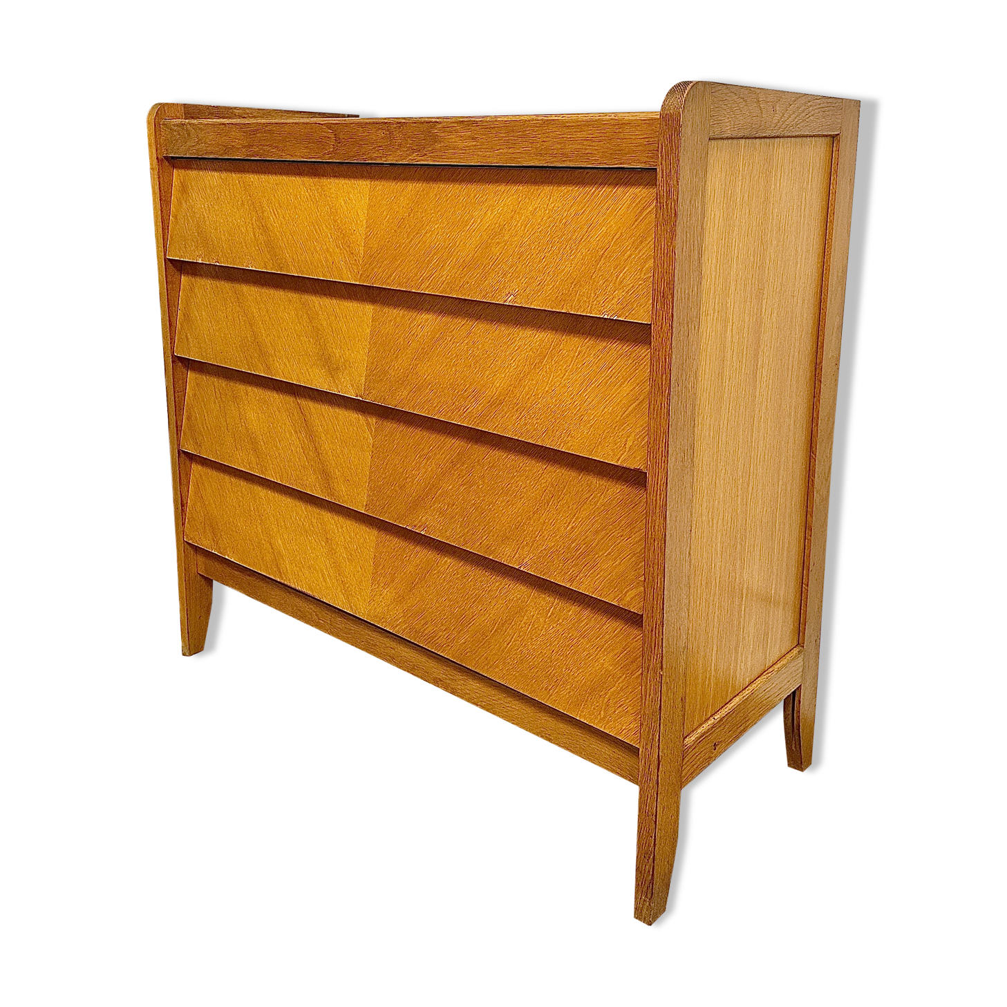 Scandinavian chest of drawers inclined drawers