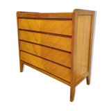 Scandinavian chest of drawers inclined drawers
