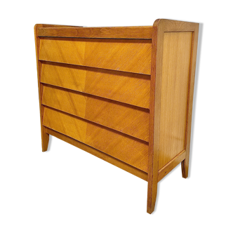Scandinavian chest of drawers inclined drawers