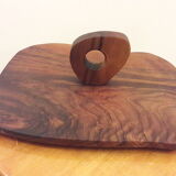 Vintage olive wood cheese platter