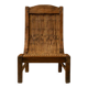 Sculptural Ethnic Lounge Chair in Exotic Wood and Bamboo, 1980s–1990s
