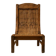 Sculptural Ethnic Lounge Chair in Exotic Wood and Bamboo, 1980s–1990s