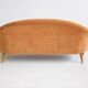 Canapé Paradise with orange fabric upholstery by Kerstin Hörlin-Holmqvist
