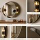 Mirror with 70's sconces