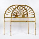 Set of 2 bamboo headboards, 1970s