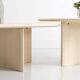 Duo de table basse carré en Erable Sycomore