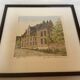 Tableau lithographie maisons typiques signée et numérotée