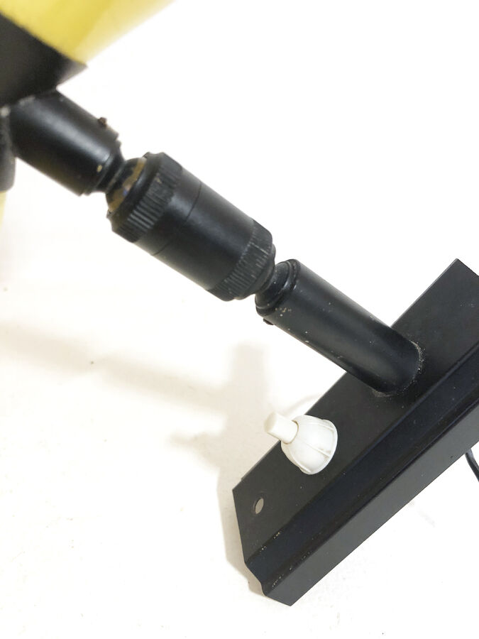 Vintage yellow diabolo wall lamp, 1960