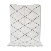 Berber carpet Beni Ouarain with diamonds "Ait Daoud" 154 x 240 cm